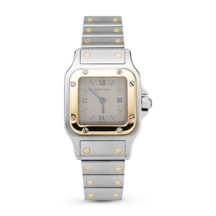 Santos de Cartier Galbée Small 24mm Gold & Stainless Steel Watch 1057930